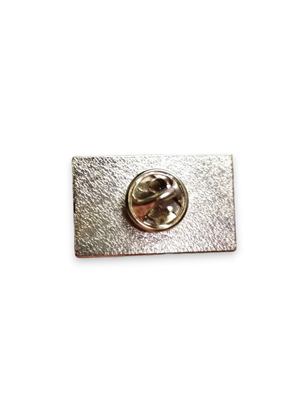 WILDSIDE Led Zeppelin rectangular pin with silver metallic finish and pin backing.