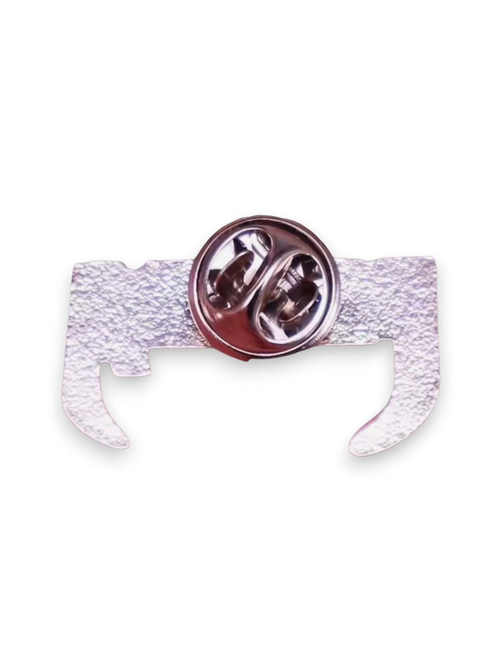 WILDSIDE Pantera pin, silver metal quotation mark design with clutch back.
