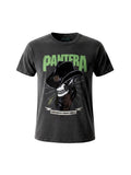 WILDSIDE Pantera stone wash cotton t-shirt featuring a skeleton cowboy graphic print and Cowboys From Hell text.
