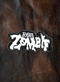 WILDSIDE Rob Zombie logo pin, black and white dripping text design.